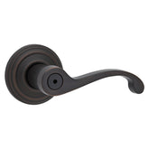 Kwikset Signature Series 730CHL 11P Privacy Door Lever, Thumbturn Lock, Venetian Bronze, Knob Handle, Zinc, Residential